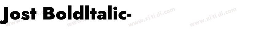 Jost Boldltalic字体转换